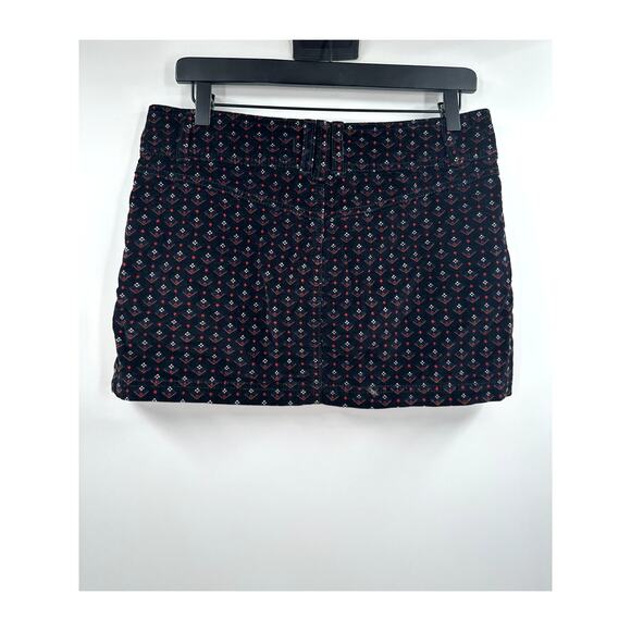 We The Free by Free People Joanie Cord Skirt in Black Combo Size 28 - Picture 7 of 7